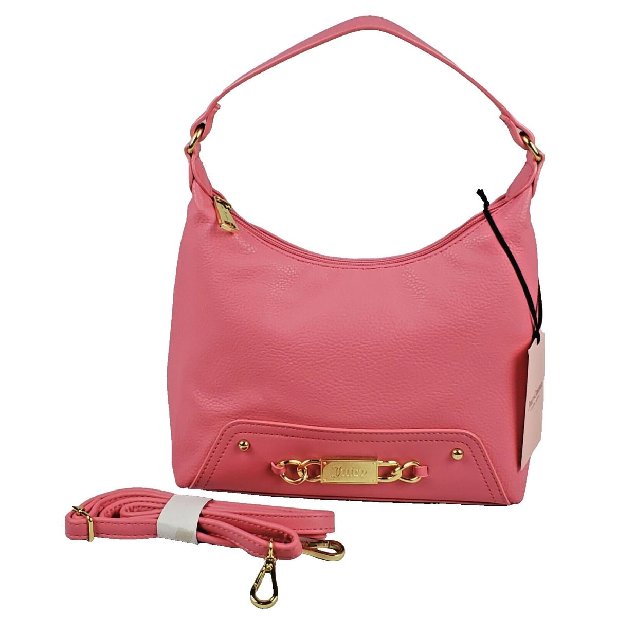 Juicy Couture Pink Lemonade Off The Chain Crossbody Hobo Bag Medium 9.25