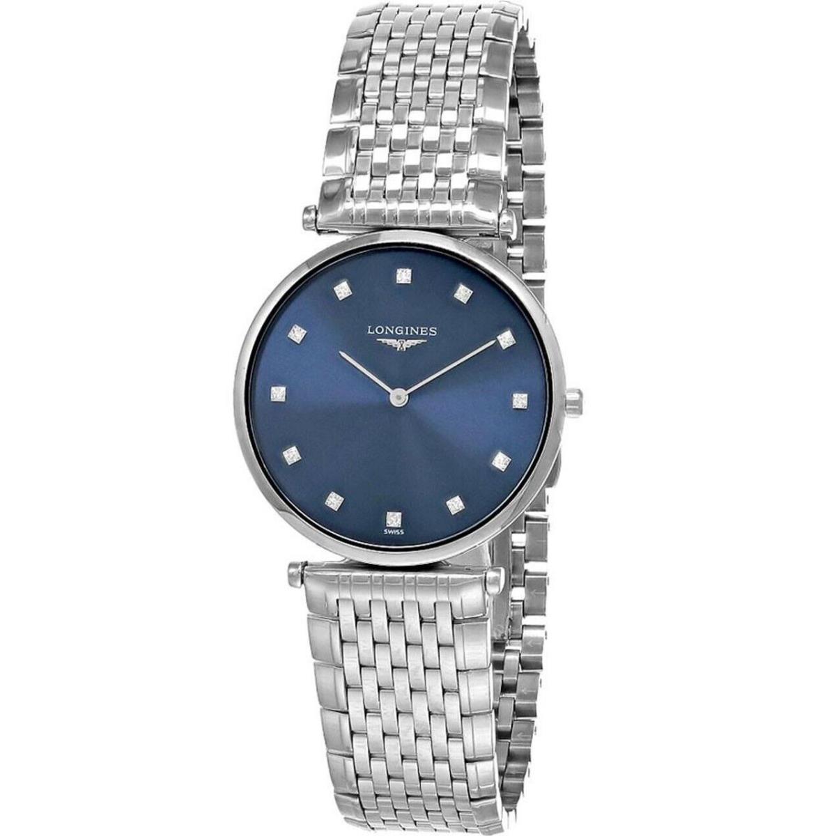 Longines La Grande Classique 33MM Blue Dial Diamond Unisex Watch L4.709.4.97.6