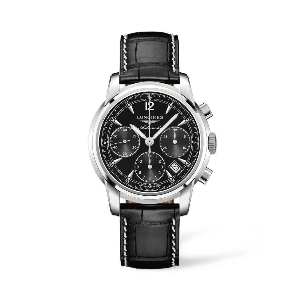 Longines St Imier Mens Strap Black Chrono-d S/s-b M Automatic L2.752.4.52.4