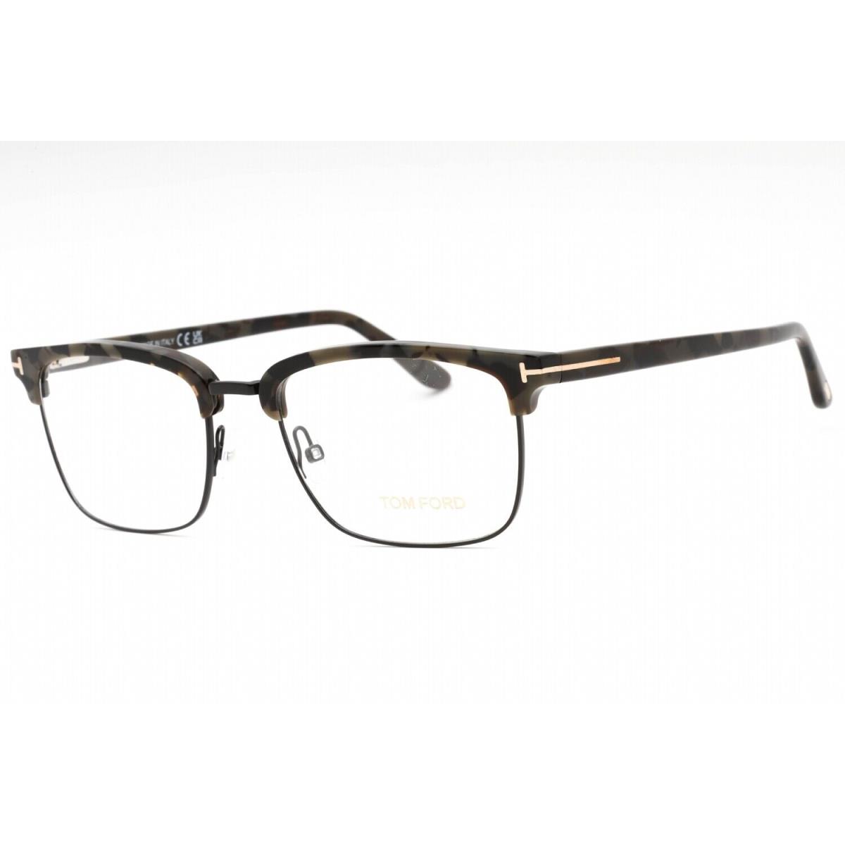 Tom Ford FT5504 056 Eyeglasses Black Gray Havana Frame 54mm