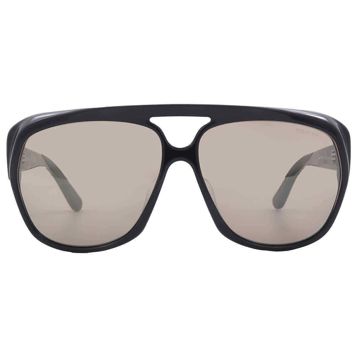 Tom Ford Jayden Roviex Grey Brown Mirror Pilot Men`s Sunglasses FT1103 01L 61