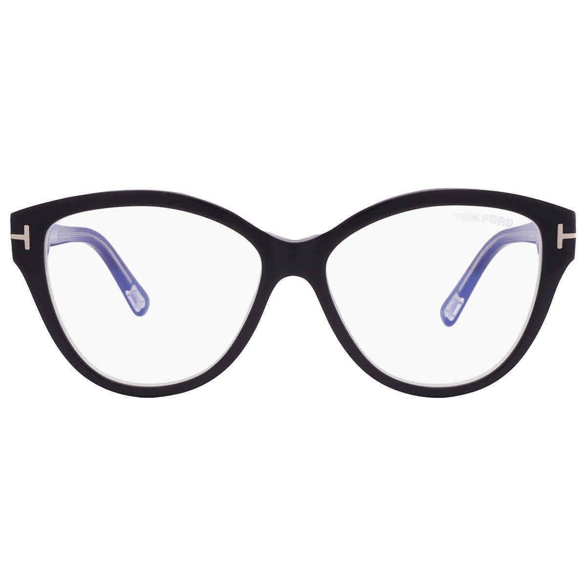 Tom Ford Blue Light Block Cat Eye Ladies Eyeglasses FT5954-B 003 54