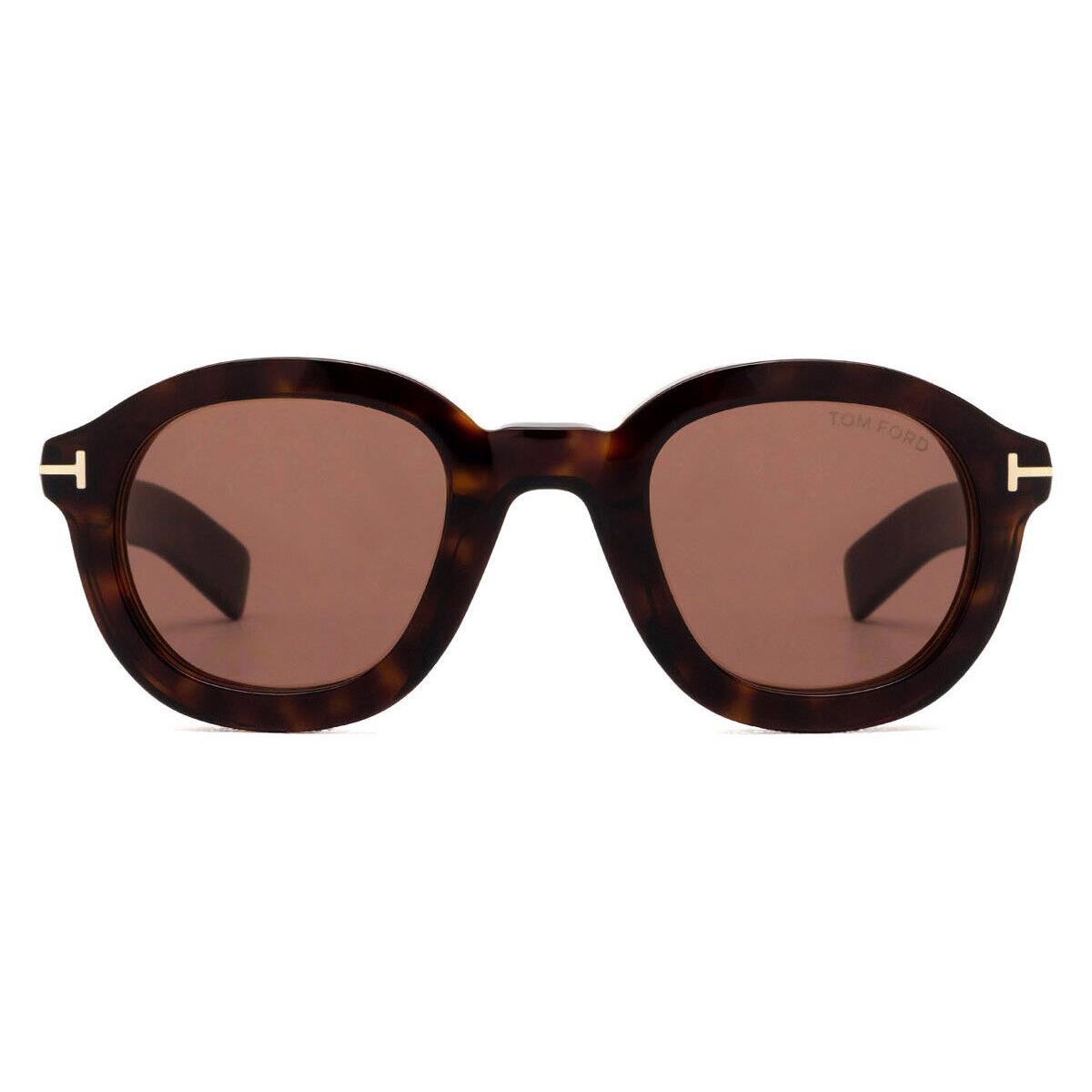 Tom Ford FT1100 Raffa Sunglasses Men Dark Havana 46mm