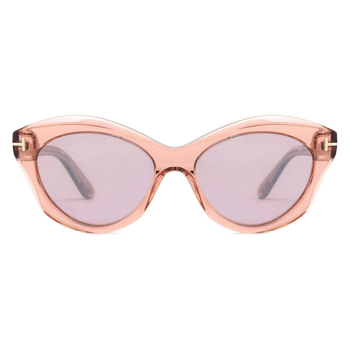 Tom Ford FT1111 Toni Sunglasses Women Shiny Light Pink 55mm