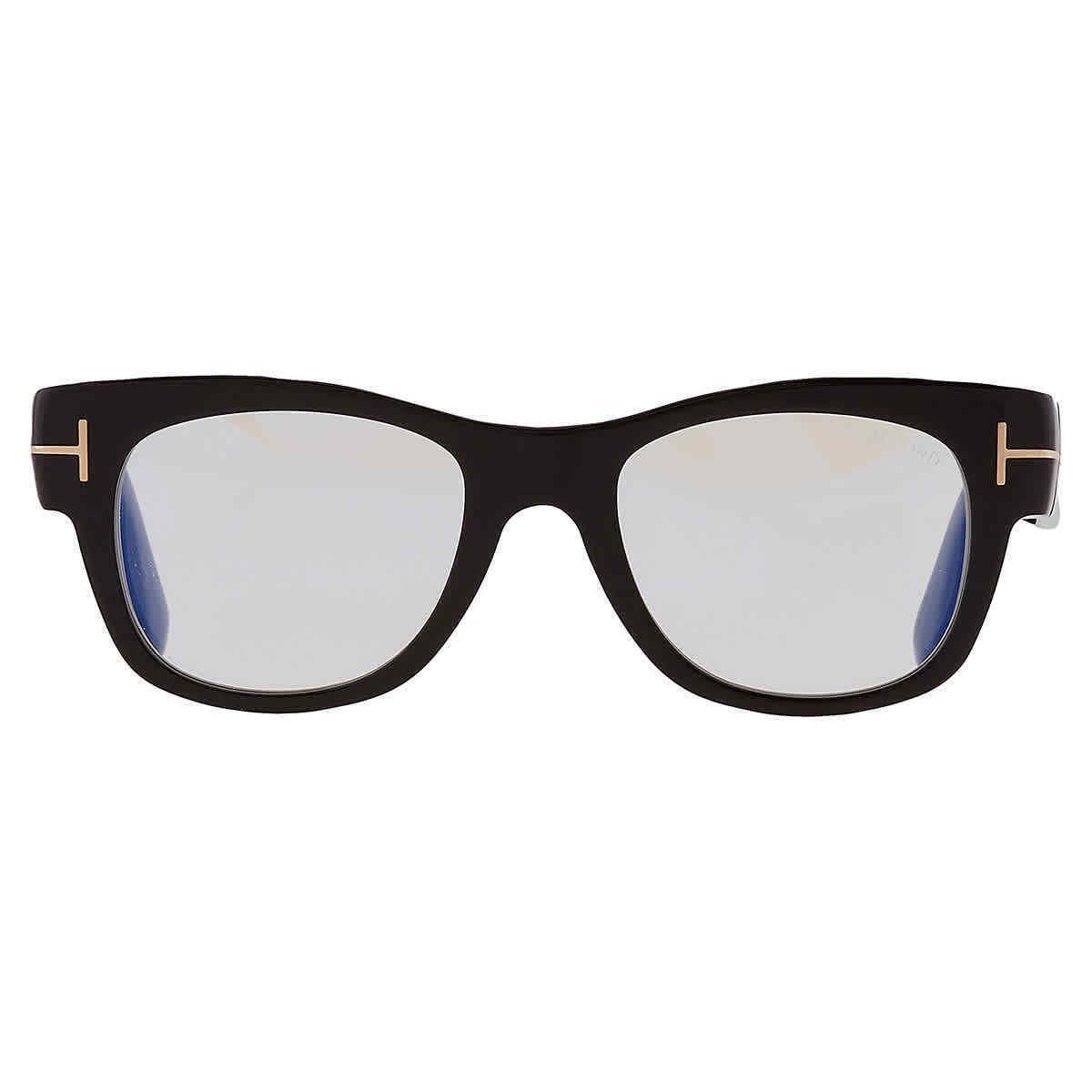 Tom Ford Blue Light Block Square Men`s Eyeglasses FT5040-B 001 52 FT5040-B 001