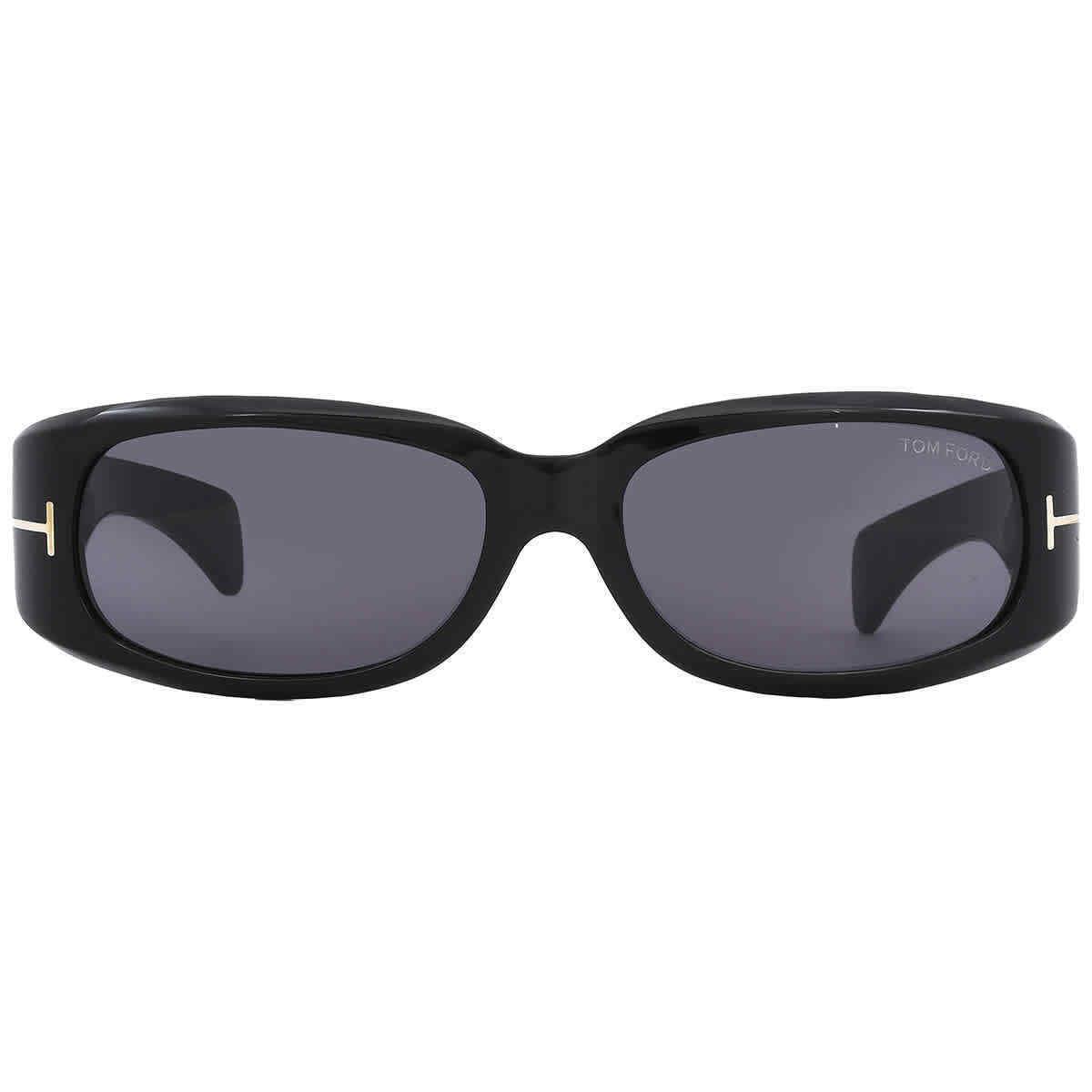 Tom Ford Corey Smoke Rectangular Unisex Sunglasses FT1064 01A 59 FT1064 01A 59