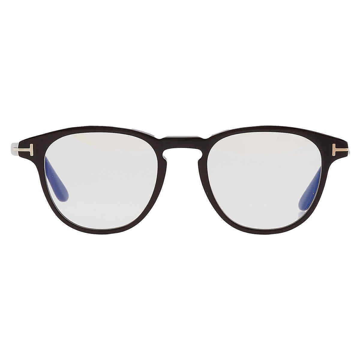 Tom Ford Blue Light Block Oval Unisex Eyeglasses FT5899-B 001 48 FT5899-B 001 48