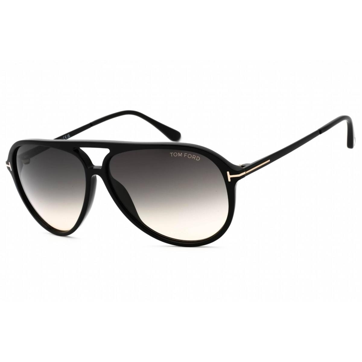 Tom Ford Men`s Sunglasses Shiny Black Acetate Full Rim Frame FT0909 01B