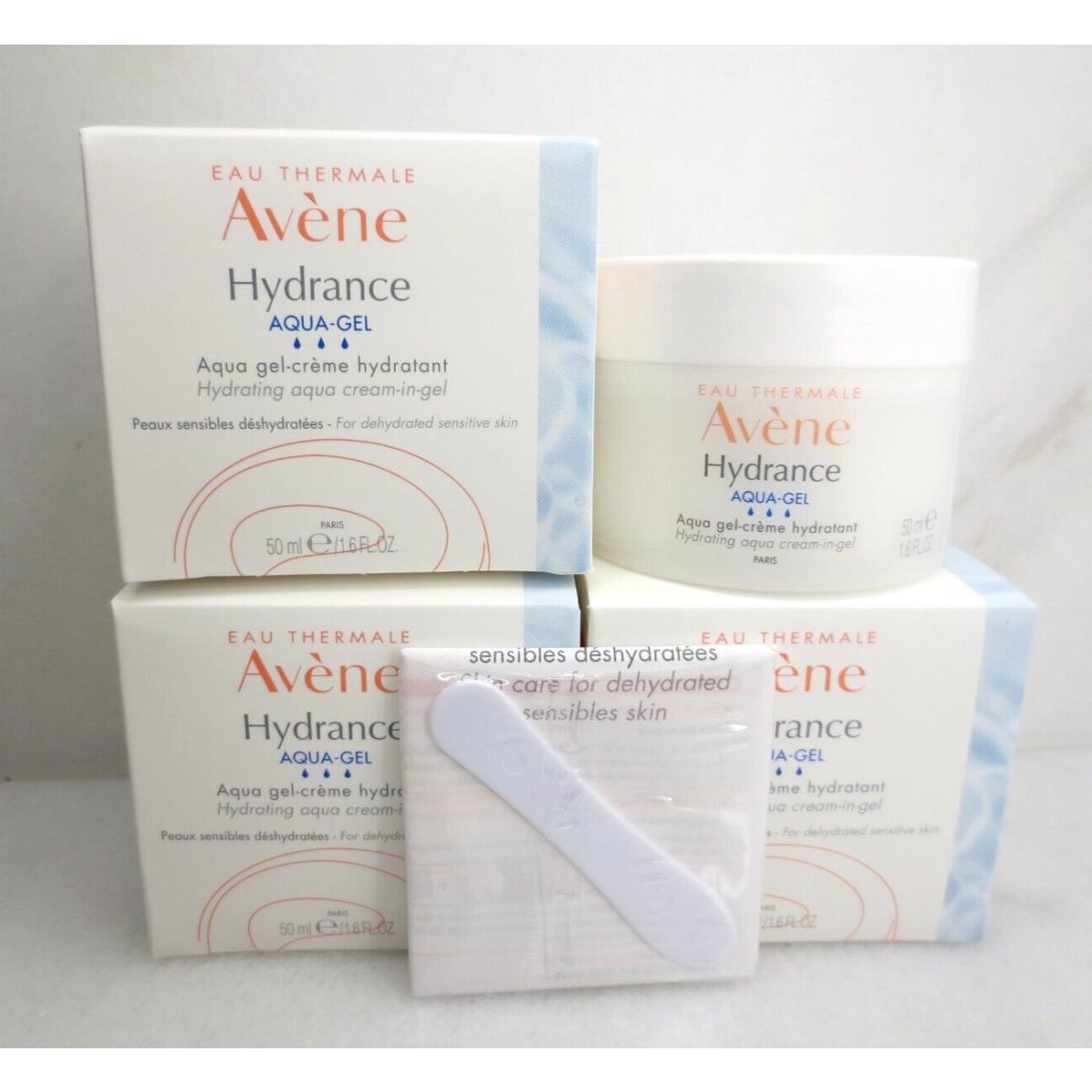 Avene Hydrance Aqua Gel Hydrating Aqua Cream IN Gel 1.6 OZ 3PCS Lot Exp: 02/27