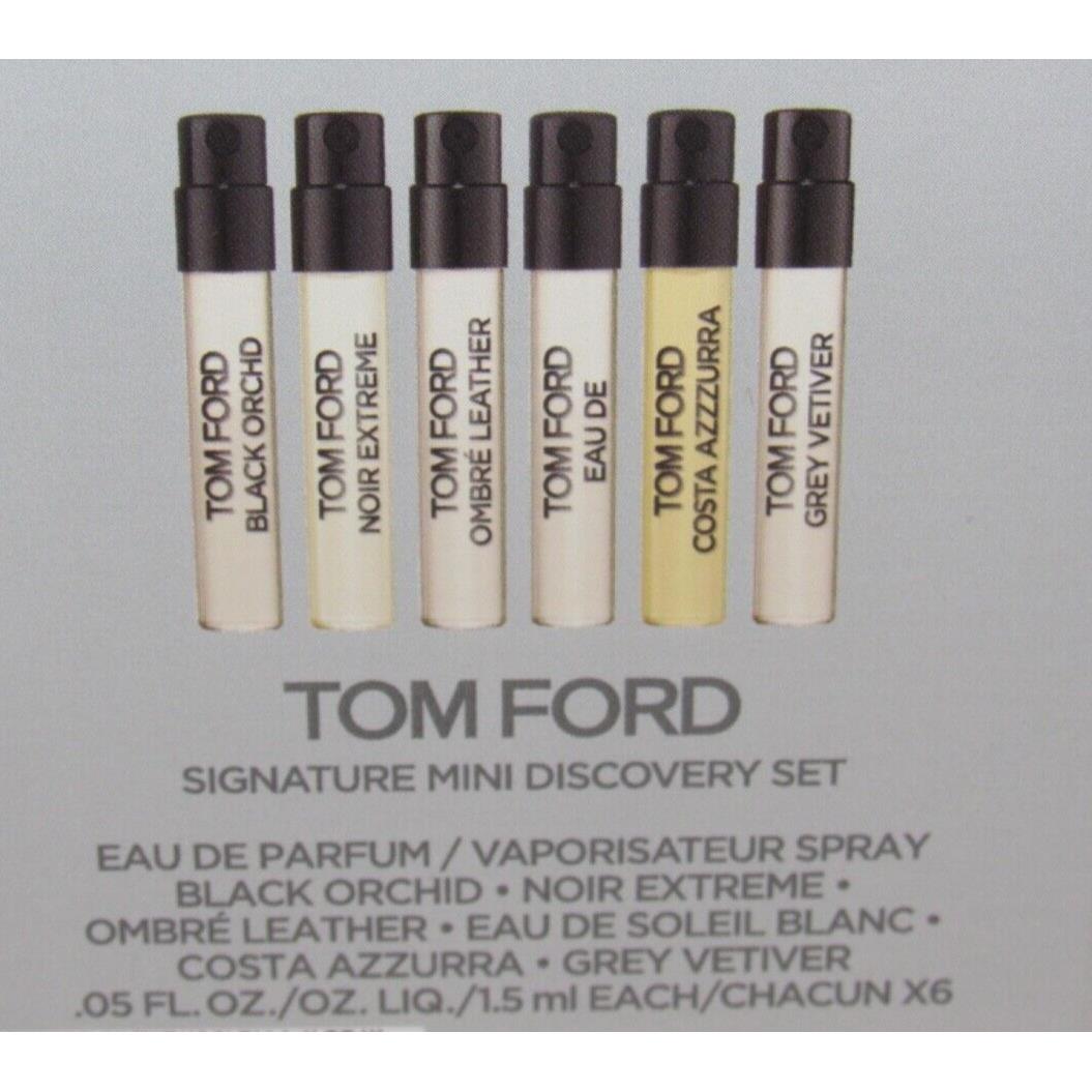 Tom Ford Signature Discovery Set Ombre Leather Grey Vetiver Costa Azzurra Soleil