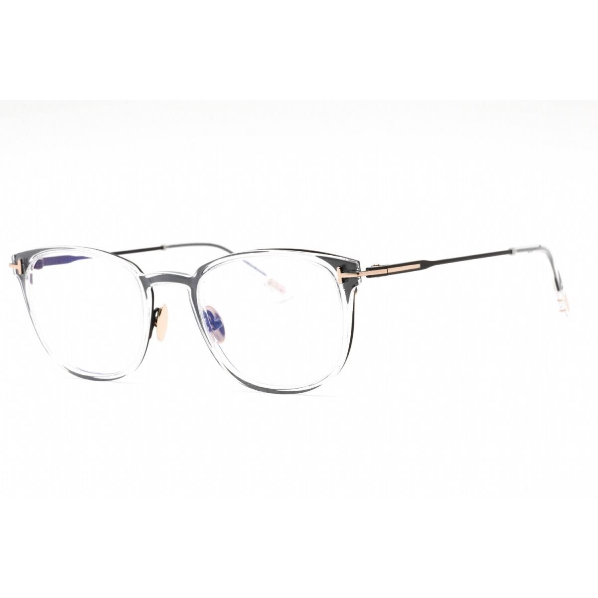 Tom Ford FT TF5694-B 001 Square Crystal Shiny Black Eyeglasses