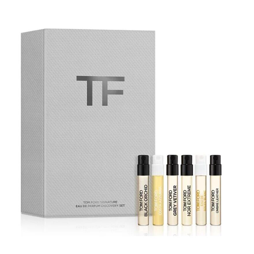 Tom Ford Edp 6 Pc Sampler Discovery Set Black Orchid Ombre Leather B3-3