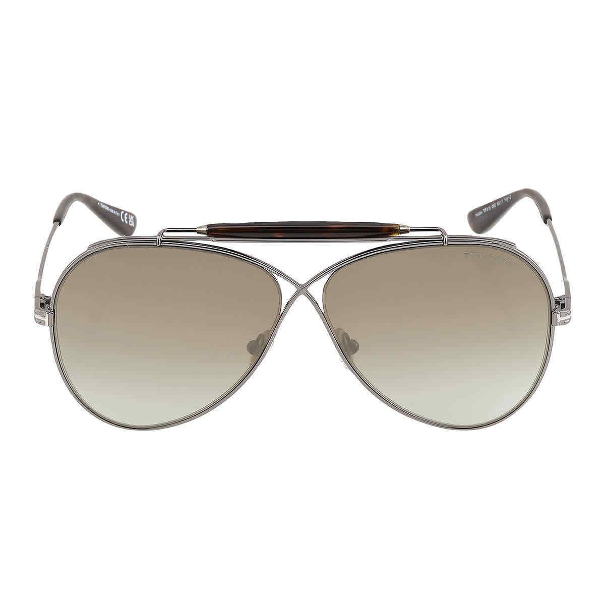 Tom Ford Holden Brown Gradient Pilot Unisex Sunglasses FT0818 08G 60