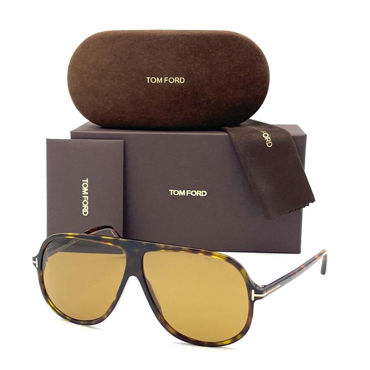 Tom Ford Spencer FT0998 52E Dark Havana / Brown 62mm Sunglasses TF0998 - Frame: Dark Havana, Lens: Brown