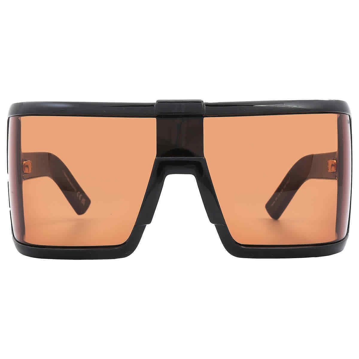 Tom Ford Parker Brown Shield Ladies Sunglasses FT1118 01E 00 FT1118 01E 00 - Frame: Black, Lens: Brown