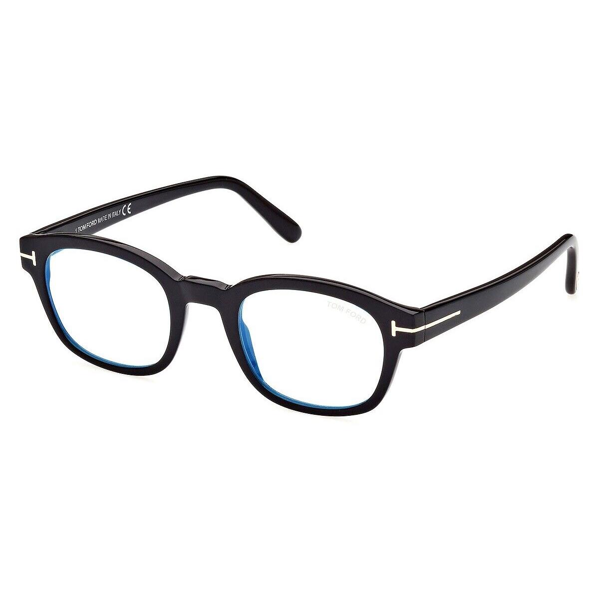 Tom Ford FT5808-B 001 49 Square Eyeglasses