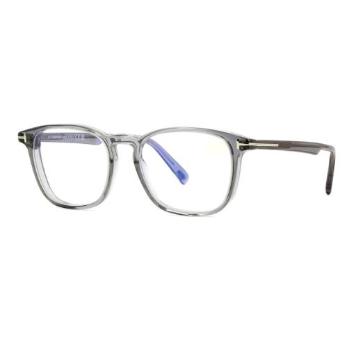 Tom Ford FT5960-B 020 Shiny Grey/shiny Grey Square Men`s Eyeglasses