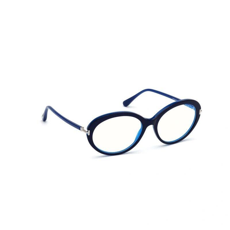 Tom Ford FT5675-B-090 Shiny Blue Women Eyeglasses