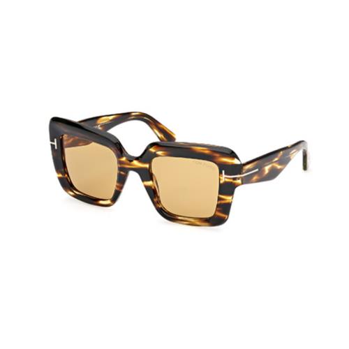 Tom Ford Esme FT1157 52E Dark Havana Square Women`s Sunglasses