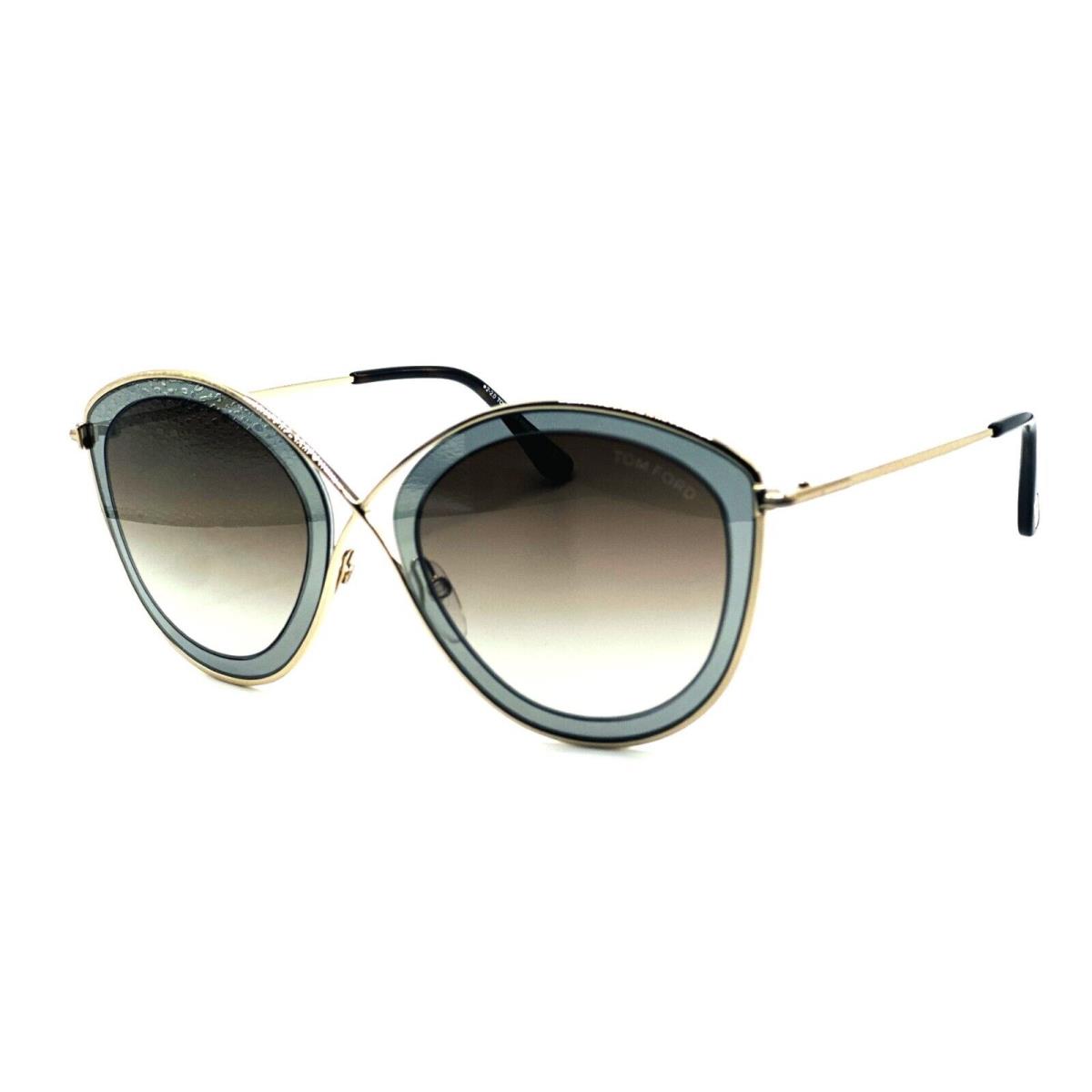 Tom Ford SASCHA-02 TF604 50K Gold and Grey Mirror/brown Gradient 55mm 22 140