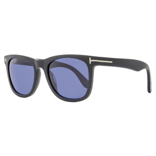 Tom Ford Kevyn Sunglasses TF1099 02V Matte Black 52mm FT1099 - Frame: Matte Black, Lens: Blue