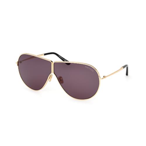 Tom Ford FT1158 30A Shiny Deep Gold/smoke Oval Men`s Sunglasses