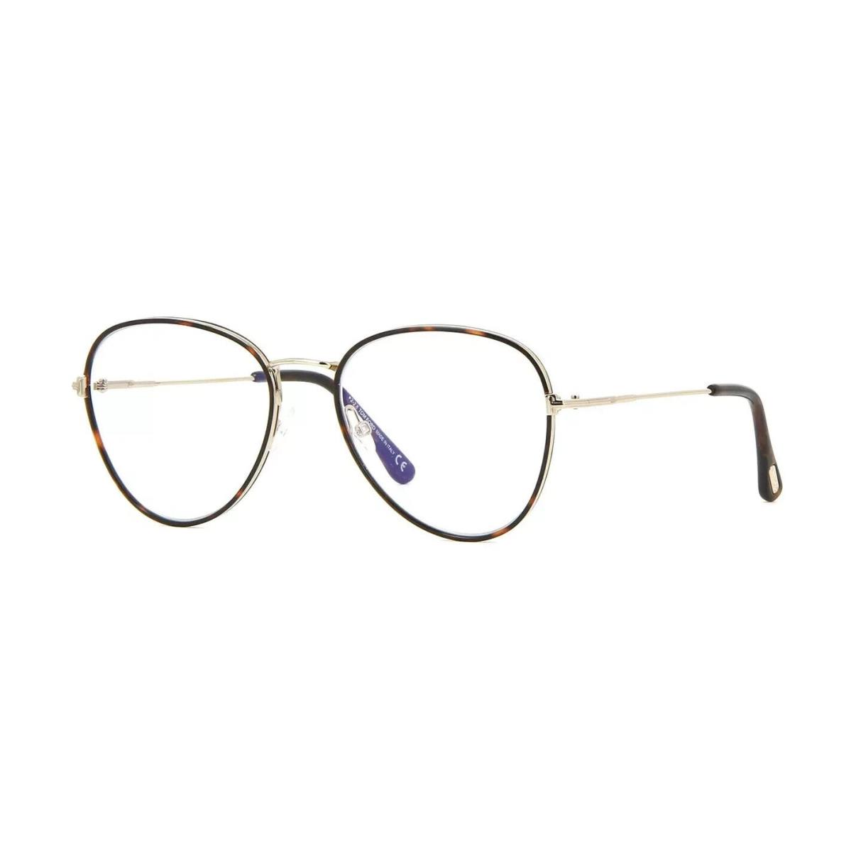 Tom Ford FT 5631-B Blue Block Dark Havana Eyeglasses