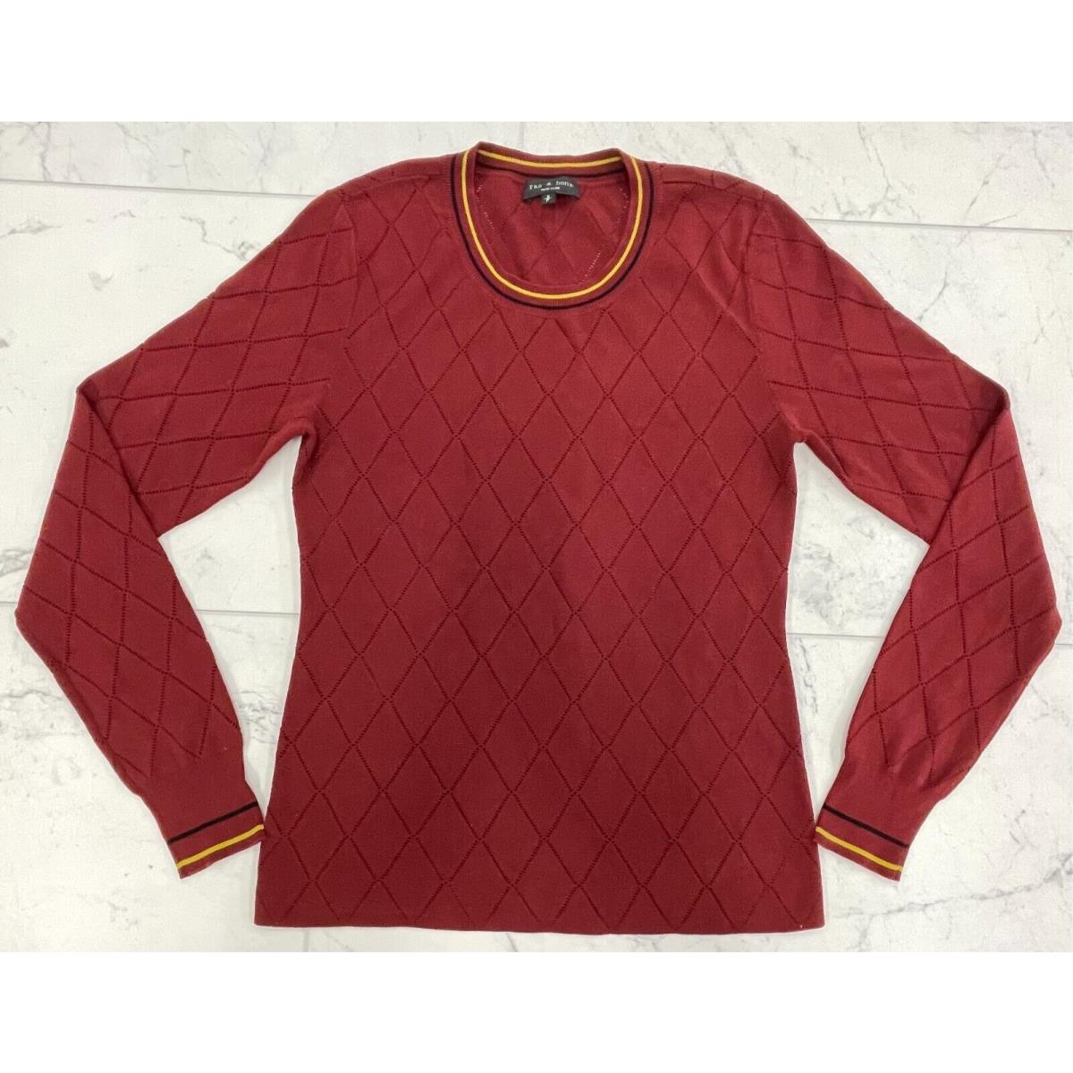 Nwot Rag Bone Womens Long Sleeve Shirt In Red Size: Small