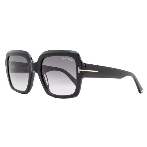 Tom Ford Kaya Sunglasses TF1082 01B Black 54mm FT1082 - Frame: Black, Lens: Gray Gradient