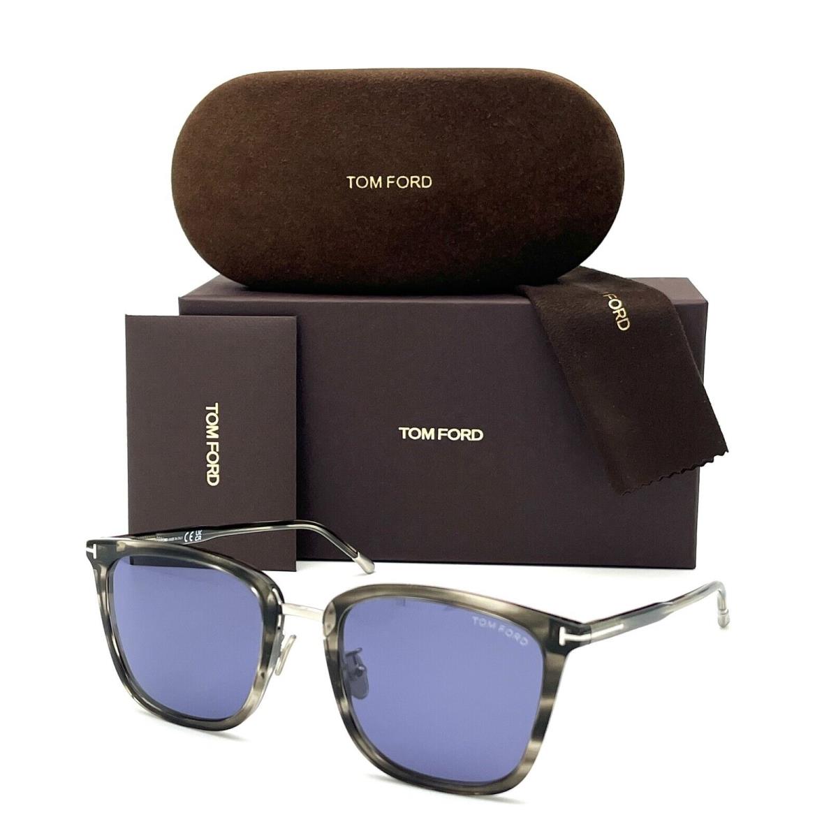 Tom Ford FT0949 55V Coloured Havana / Blue 55mm Sunglasses TF0949