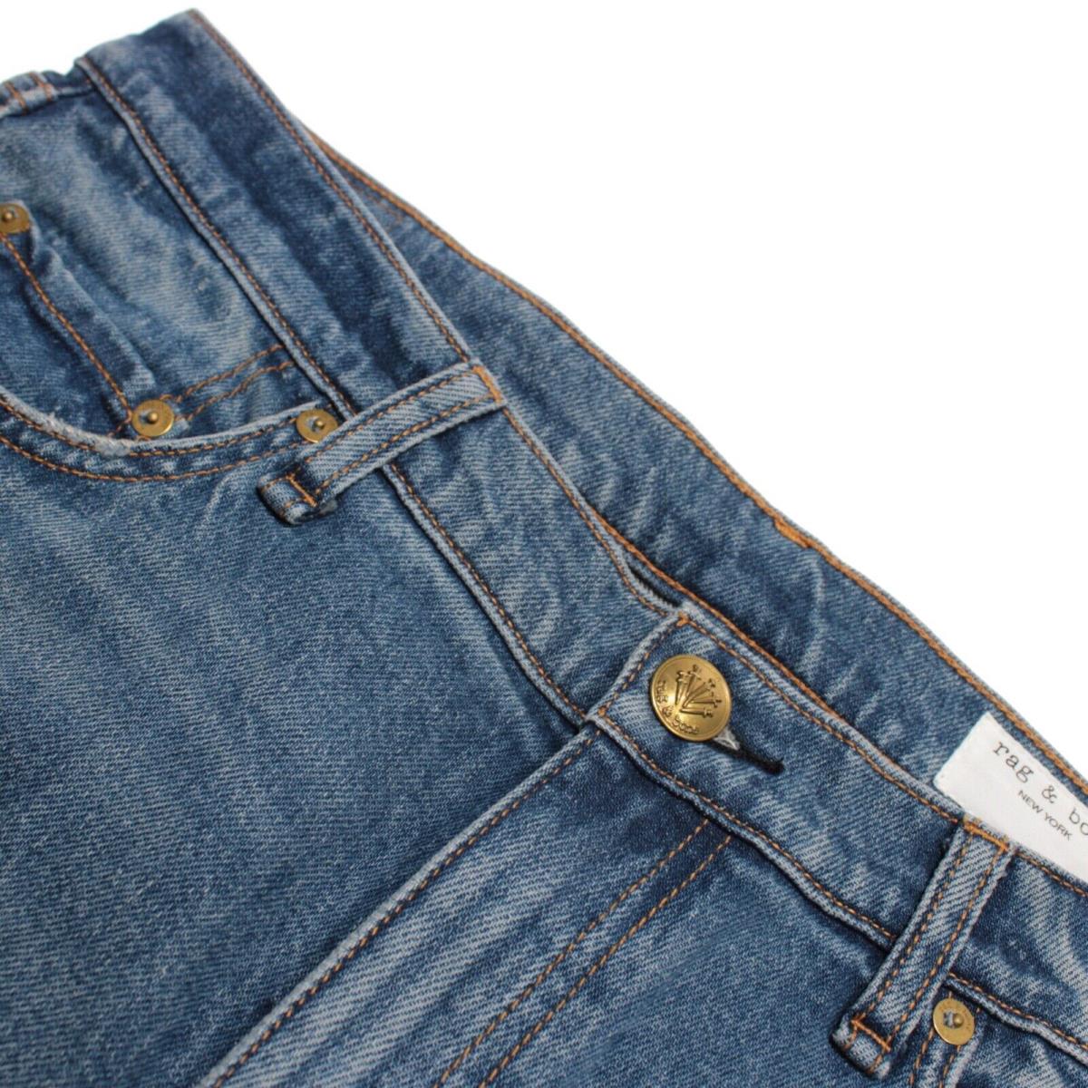 Rag Bone Jeans Size 31 US Peyton Mid-rise Bootcut In Blue Cotton Blend