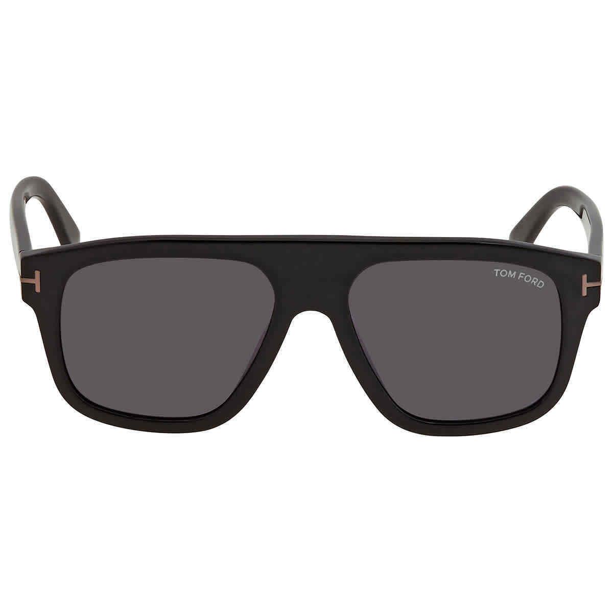 Tom Ford Thor Smoke Rectangular Men`s Sunglasses FT0777-N 01A 56 FT0777-N 01A 56