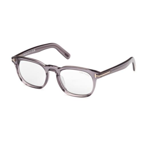 Tom Ford FT1122-D 01A Shiny Grey/smoke Square Men`s Sunglasses