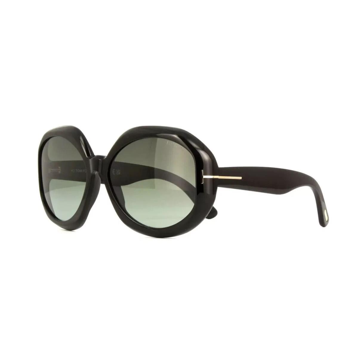 Tom Ford GEORGIA-02 FT1011/S 01B 62 Black/smoke Shaded 01B Sunglasses