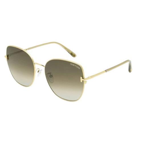 Tom Ford FT0895K/S 28K 61 Shiny Gold/brown Sunglasses