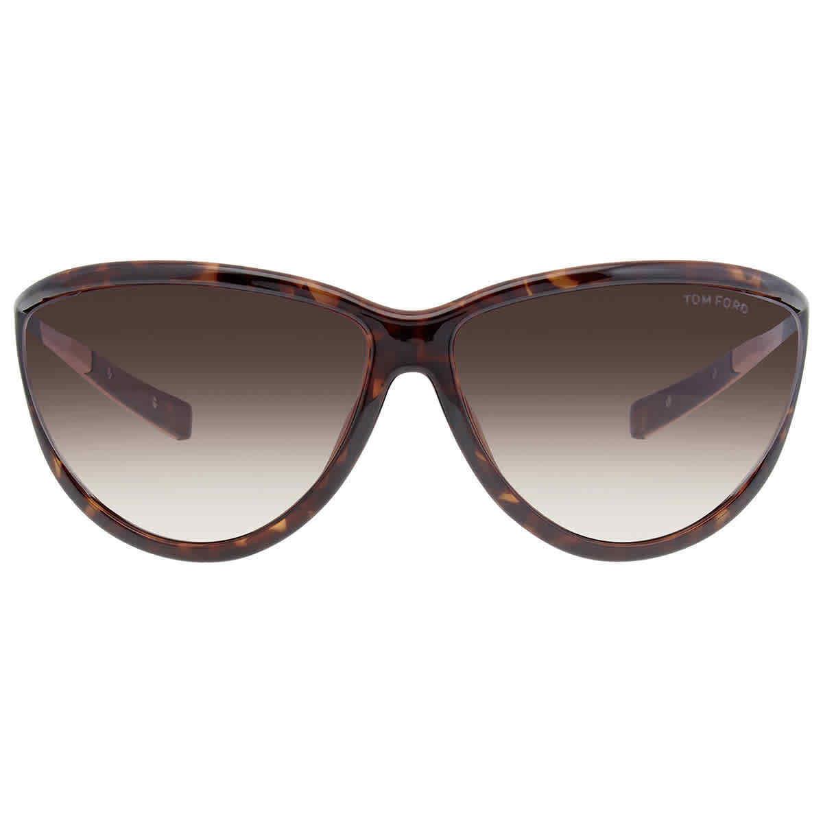 Tom Ford Tammy Brown Gradient Cat Eye Ladies Sunglasses FT0770 52F 70