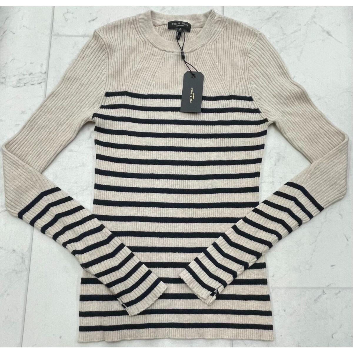 Rag Bone Kate Striped Long Sleeve In Weat Combo Size: Small