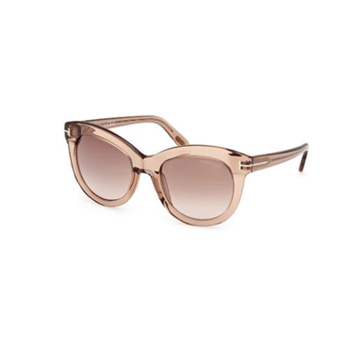 Tom Ford Odette FT1189 45F Shiny Light Brown/gradient Brown Women`s Sunglasses