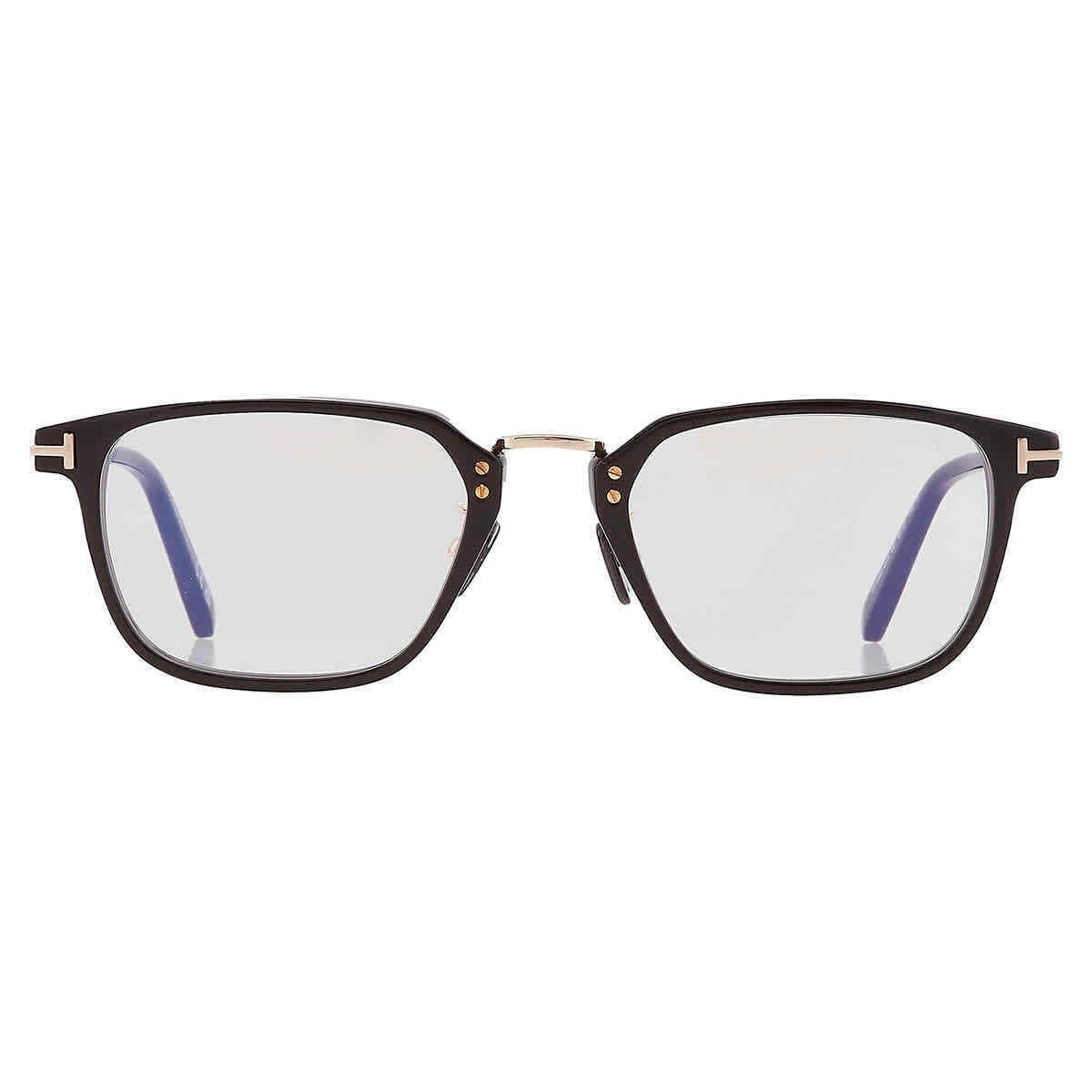 Tom Ford Blue Light Block Rectangular Unisex Eyeglasses FT5862-D-B 001 52