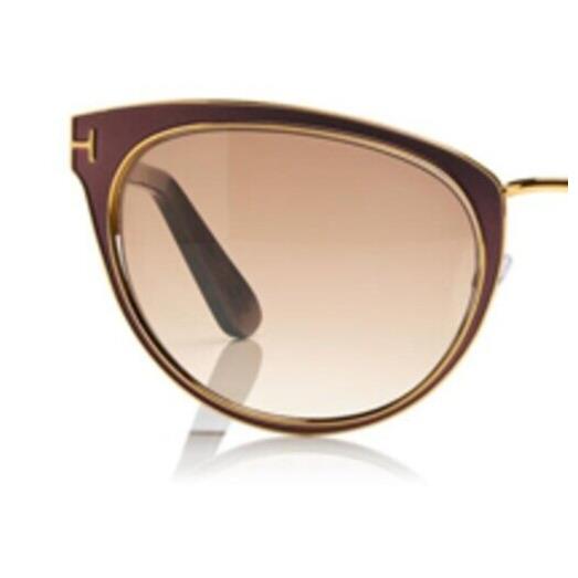 Tom Ford Nina FT0373 48F Cat Eye Brown Gradient Sunglasses Lens Only