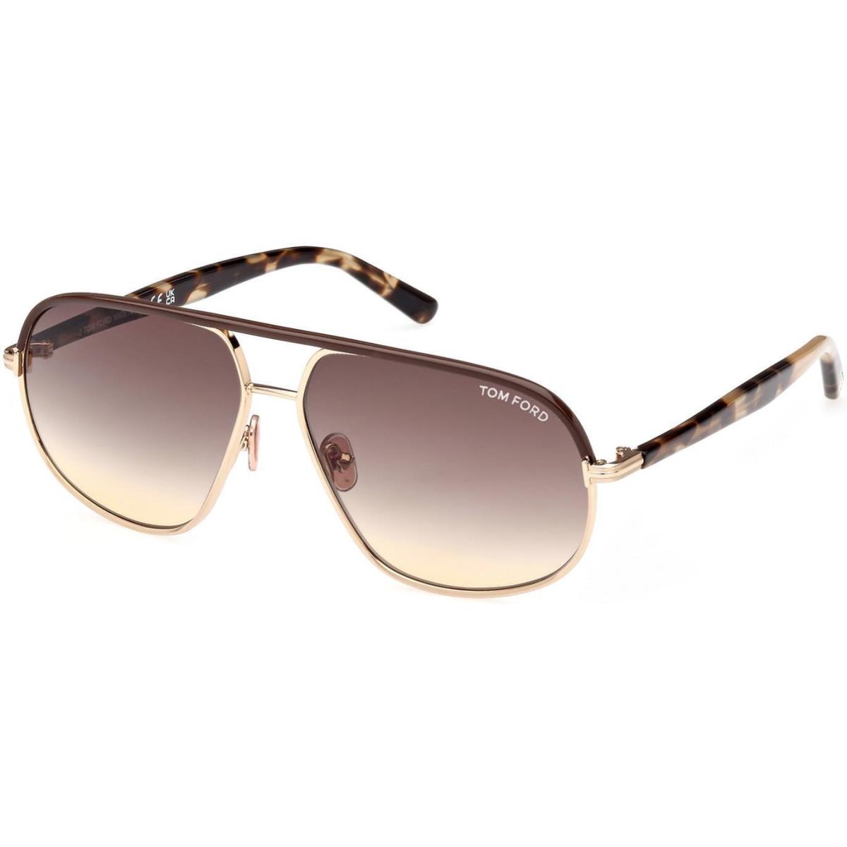 Tom Ford FT 1019 Sunglasses 28F Shiny Rose Gold