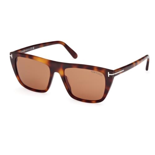 Tom Ford Aslan FT1175 53E Blonde Havana/brown Square Men`s Sunglasses