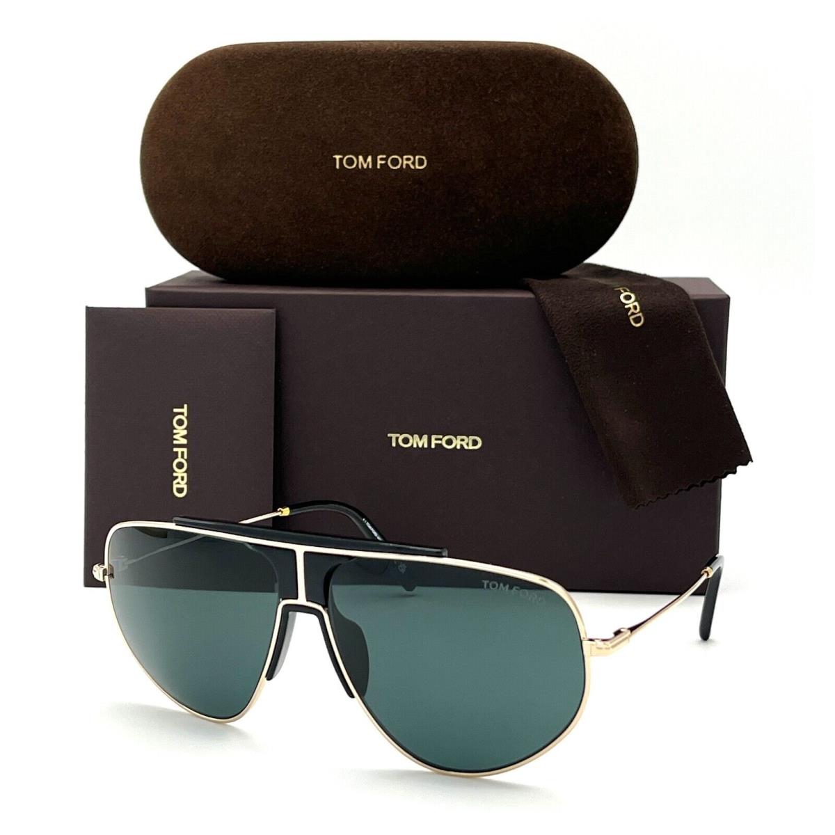 Tom Ford Addison FT0928 28V Rose Gold / Dark Green 51mm Sunglasses TF0949