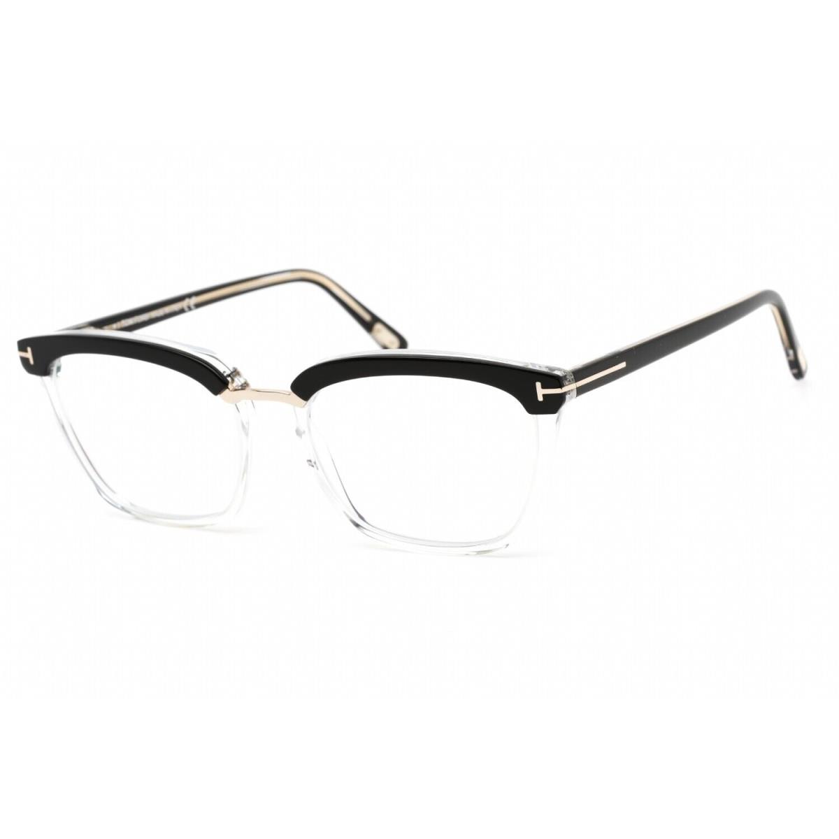 Tom Ford FT TF5550-B 005 Square Crystal/shiny Black Eyeglasses