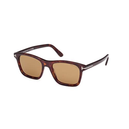 Tom Ford Barron FT1179 52E Dark Havana/brown Square Men`s Sunglasses