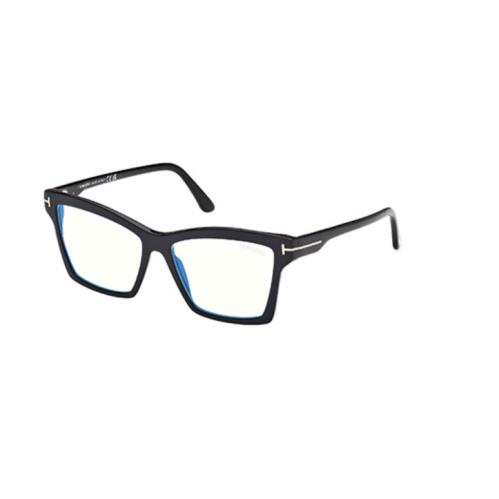 Tom Ford FT5964-B 001 Shiny Black/shiny Black Square Women`s Eyeglasses