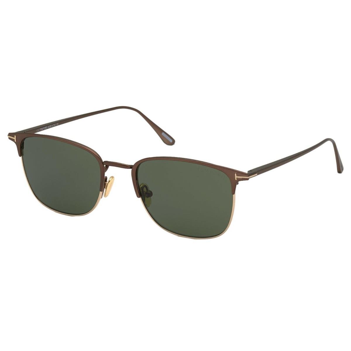 Tom Ford Liv FT 0851 Dark Brown/green 49N Sunglasses