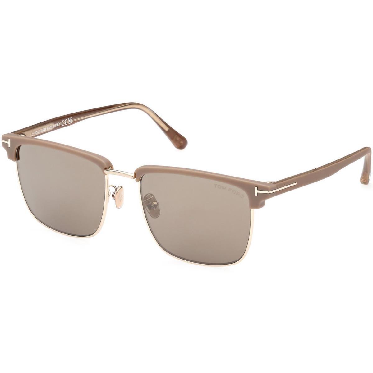 Tom Ford FT 0997H Sunglasses 52L Shiny Pale Gold