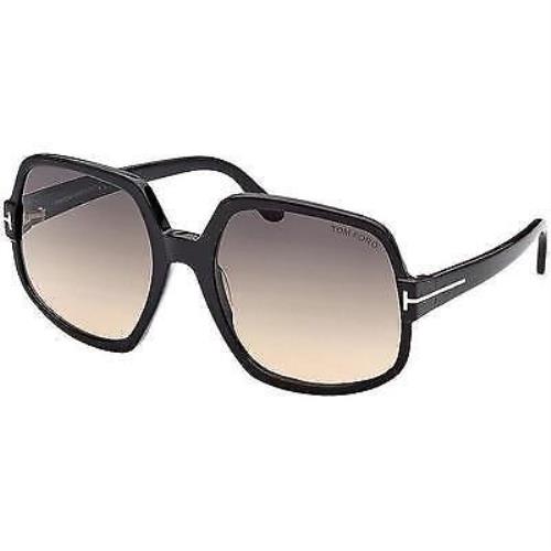 Tom Ford FT0992 01B Shiny Black/gradient Smoke Sunglasses DA