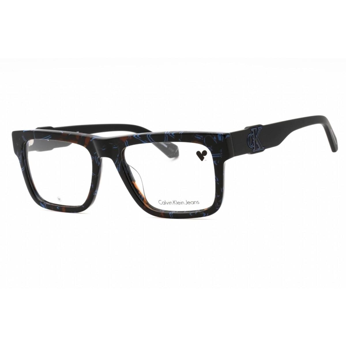 Calvin Klein Jeans Unisex Eyeglasses Blue Rectangular Frame CKJ23647 400